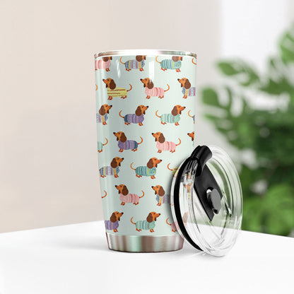 Shineful 20oz Tumbler Colorful Dachshunds