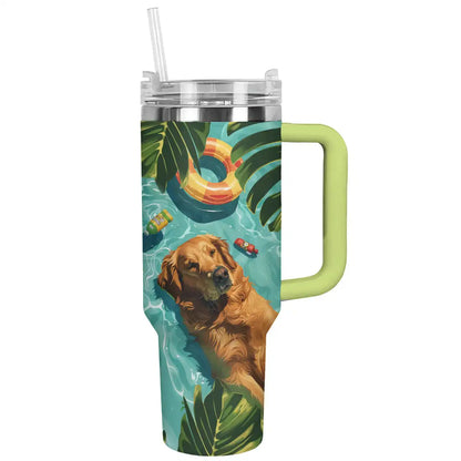 Shineful Tumbler Puppy Poolside