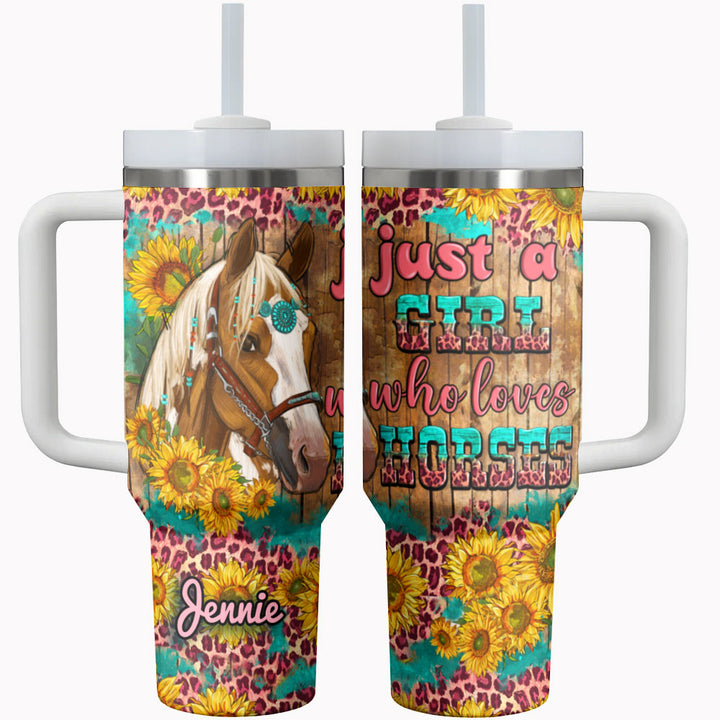 Horse Tumbler Shineful® Equine Enthusiast Personalized