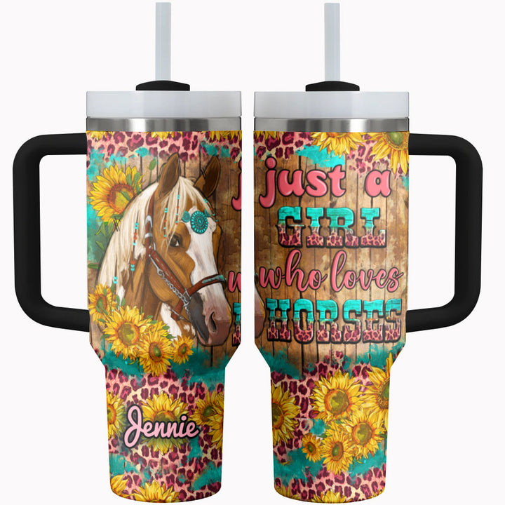 Horse Tumbler Shineful® Equine Enthusiast Personalized