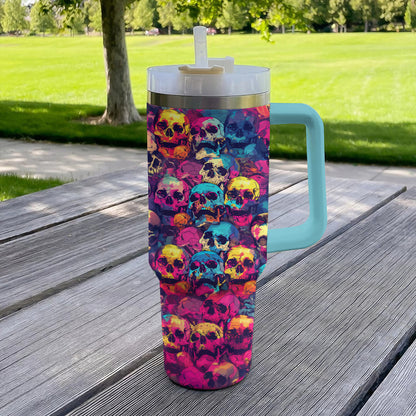 Shineful Tumbler Psychedelic Skulls