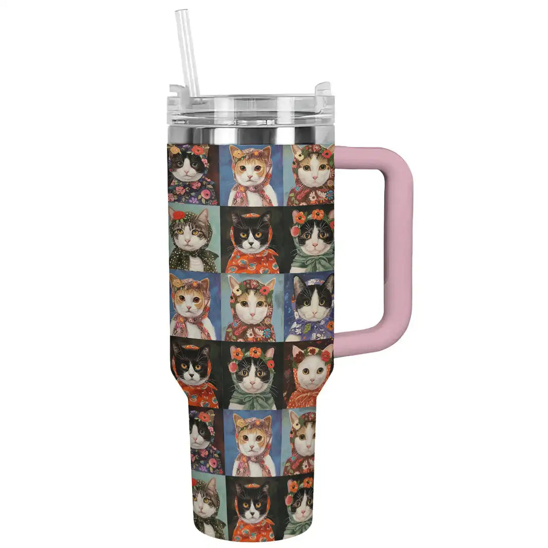 Shineful Tumbler Vintage Cats