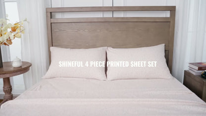 Shineful 4-Piece Bed Sheet Set Dachshund Delight