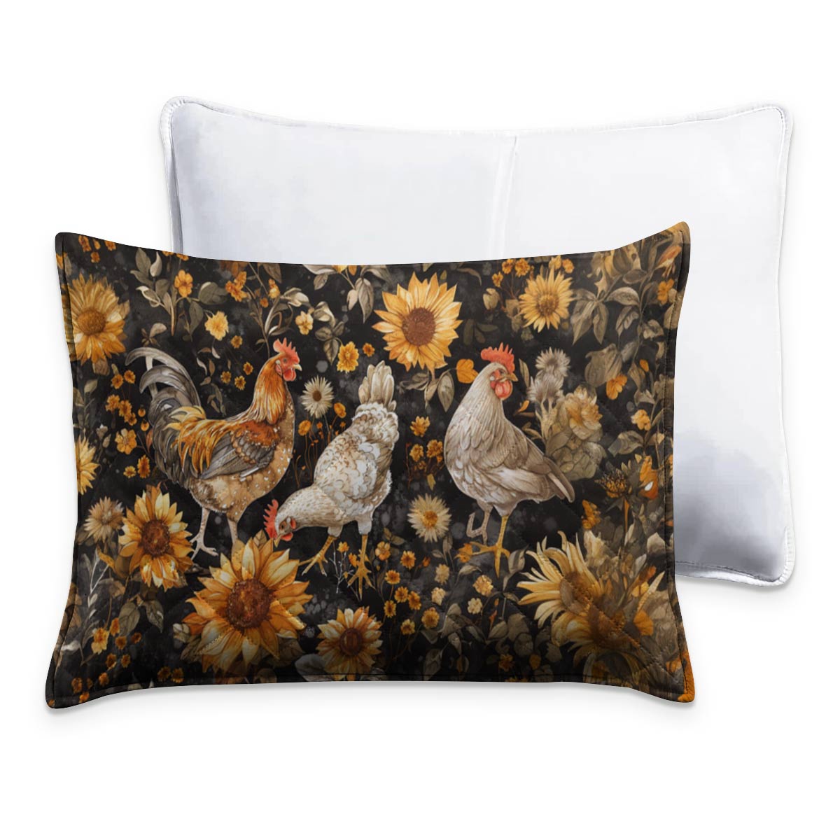 Shineful - All Season Quilt 3-Piece Set Chicken Flower