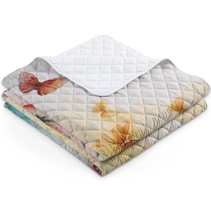 Shineful - All Season Quilt 3-Piece Set Butterfly Colorful
