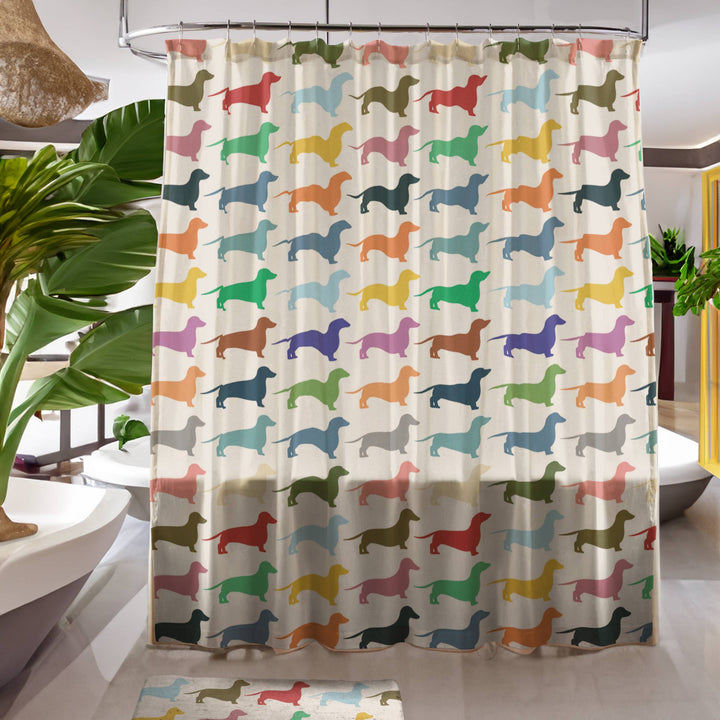 Shower Curtain My Palette Dachshund
