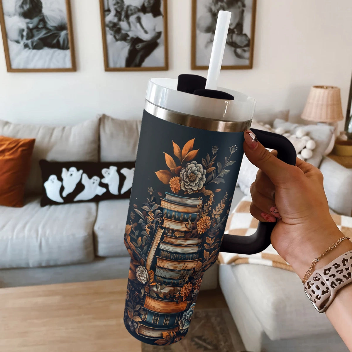 Shineful Tumbler Reading Magical Books