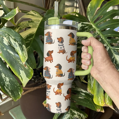 Shineful Tumbler Retro Dachshund Delight