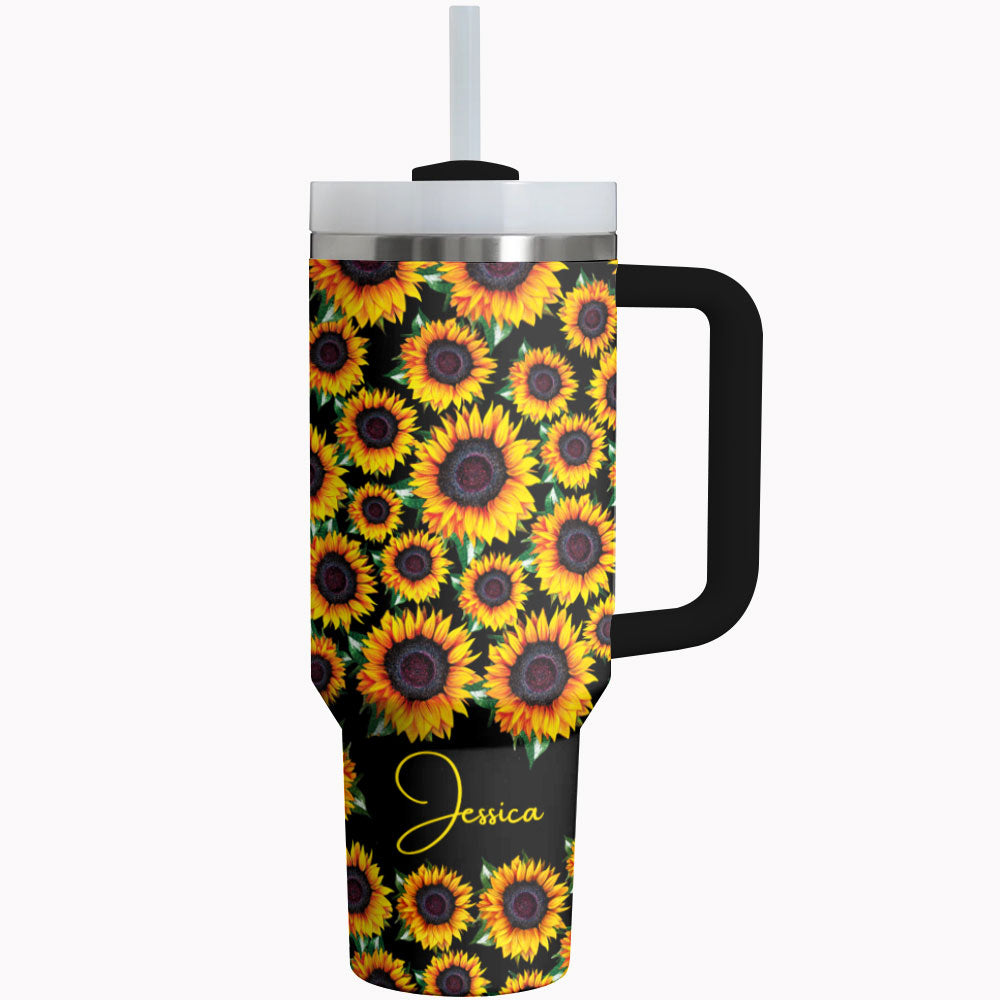 Shineful Tumbler Sunflower Personalized Gorgeous Sunflower
