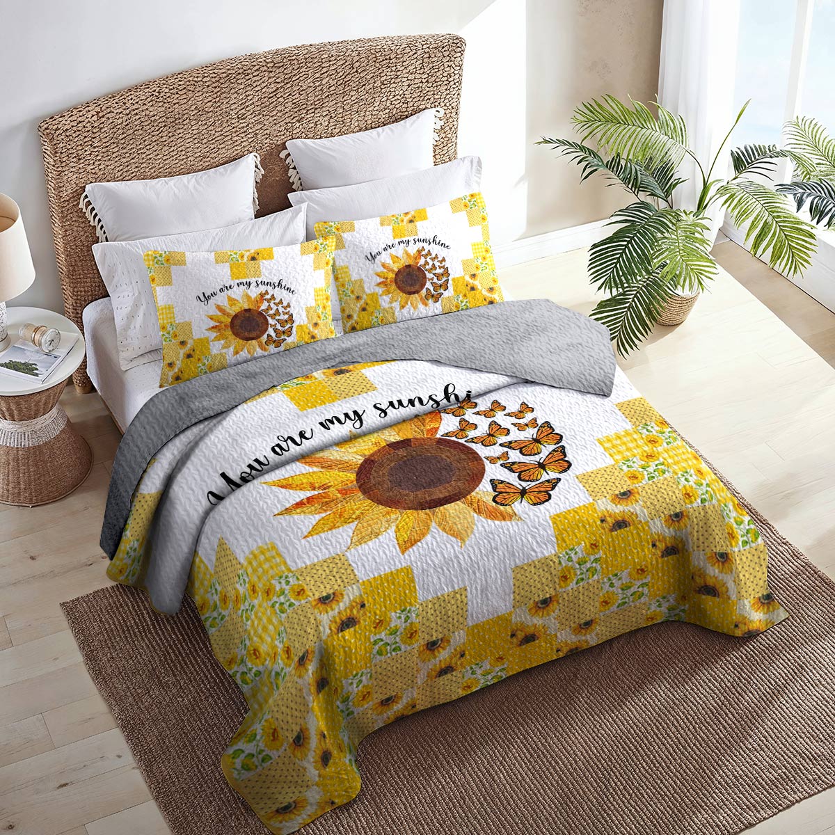 Shineful All Season Quilt 3-Piece Set Be Sunshine