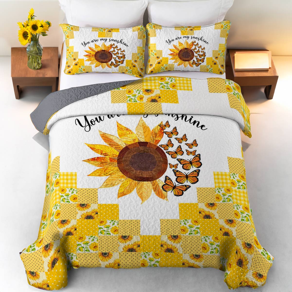 Shineful All Season Quilt 3-Piece Set Be Sunshine