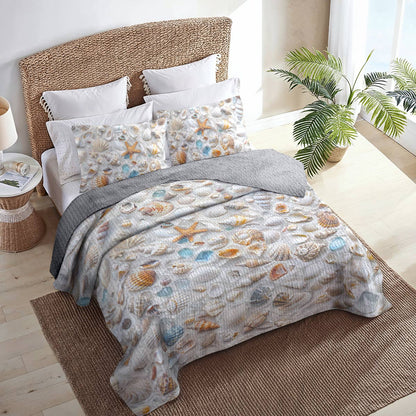 Shineful All Season Quilt 3-Piece Set Beautiful Beachlife