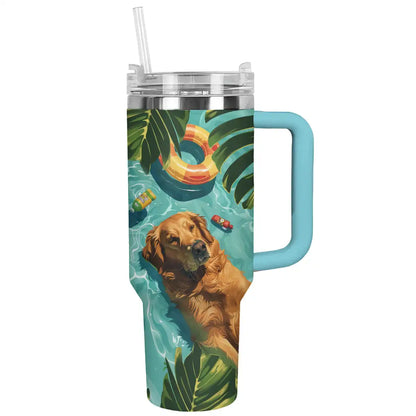 Shineful Tumbler Puppy Poolside