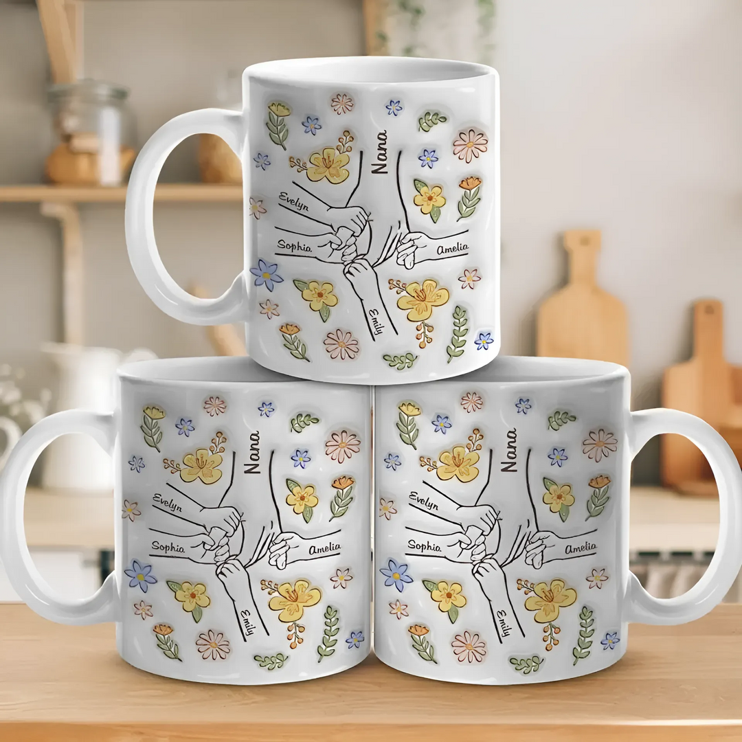 Shineful You Hold Our Hands, Also Our Hearts Personalized Mug