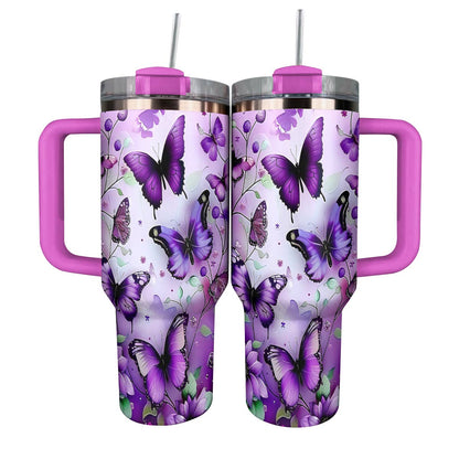 Shineful Tumbler Purple Splendid Butterflies