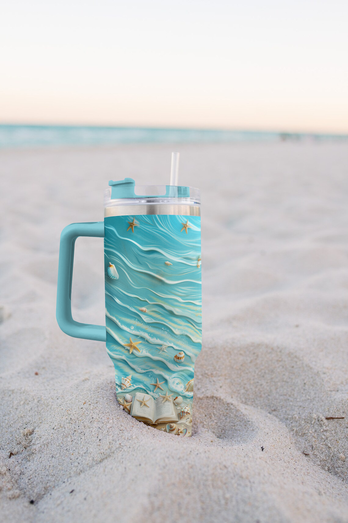 Shineful Tumbler Reading Beach Lover Gorgeous Starfish