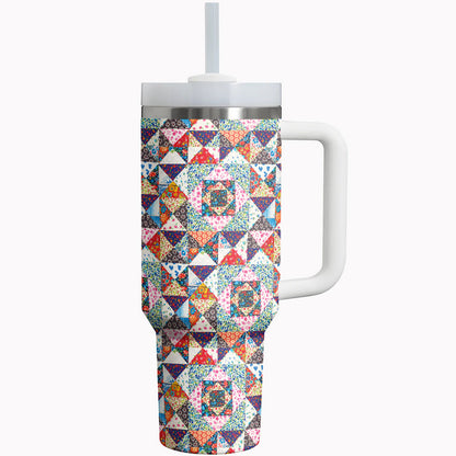 Quilting Tumbler Shineful QuiltedWhimsy Patterned